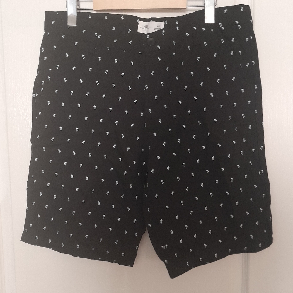 Craft + Flow Men's Black Patterned Shorts